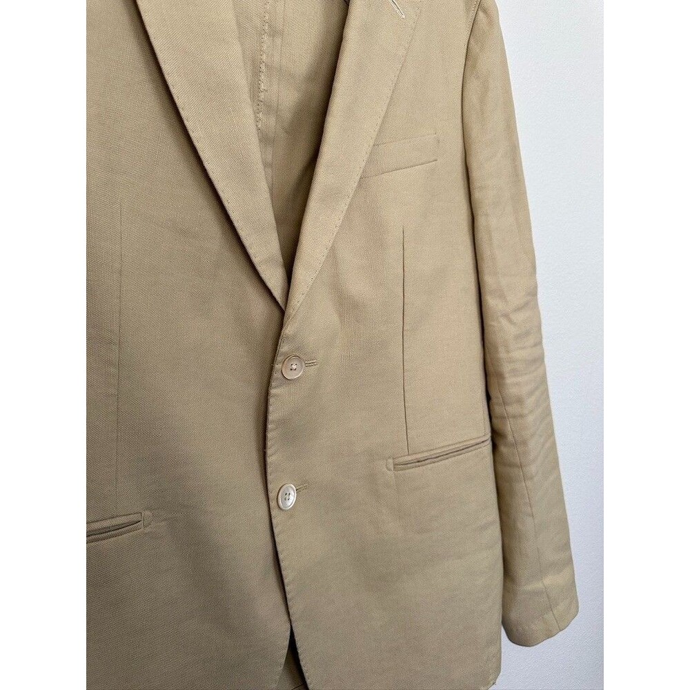 Gant Linen Cotton Unstructured Two Button Blazer … - image 4